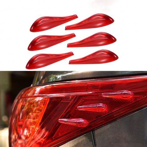 Cross border automobile anti friction spoiler strip reduces wind resistance, wind noise, plastic spoiler, tail lamp decoration, plastic protective sticker