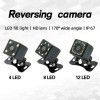 8-Lamp camera, front view, rear view, external night vision, supplementary light, car reversing, truck reversing image camera