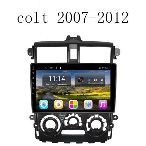 Applicable to Mitsubishi 07-12colt car large screen navigator DVD central control reversing image car mounted all-in-one machine