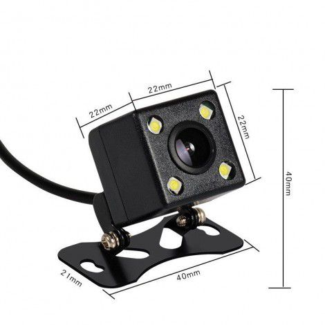 Manufacturer direct selling car rear view camera, four lamp external HD camera, large screen rear view car camera
