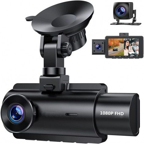 Dedicated for cross-border e-commerce 3-inch IPS private model 3 lens 1080p + 1080p + 720P HD driving recorder