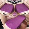 Linen rhombus car cushion, four seasons general, breathable, three piece cushion, non slip, five piece set, small waist cushion