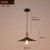 Loft creative single head iron pot cover simple restaurant lighting American retro Nordic Industrial wine bar Chandelier