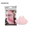 Triangle dry powder puff foreign trade fiber crystal cotton fine makeup makeup makeup beauty makeup tools powder puff