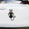 3D simulation cute cat personality creative car stickers dog glass stickers door scratches decorative shielding