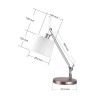 Simple long arm industrial wind adjustable wall lamp cross-border sofa table lamp Italian straw hat LED floor lamp