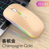 Wholesale new cross-border Bluetooth dual-mode wireless mouse charging mute power display Office Games luminous mouse