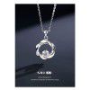 Shiai Korean version of this jewelry, designed by the minority, dream Circle Pendant 925 pure silver silver necklace, female ol temperament, versatile