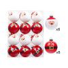 Amazon New Boxed Christmas ball set 6cm12pcs electroplated plastic painted ball Christmas tree pendant Decoration