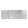 Applicable to iPad high-end three fold belt touch Bluetooth keyboard, three system Tiktok, the same folding keyboard wholesale Tiktok
