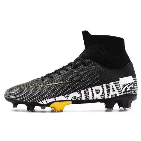 binbinbinbird men's breathable assassin 13 professional sports high top football shoes lawn adult match football shoes