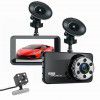 New dash cam dual lens DVR vehicle USB monitoring HD reversing image hidden recorder
