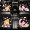 General purpose cartoon silk ring foot mat is dirt resistant, wear-resistant and easy to clean. It can be cut into PVC car interior protection mat
