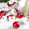 Amazon New Boxed Christmas ball set 6cm12pcs electroplated plastic painted ball Christmas tree pendant Decoration