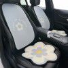 Car seat cushion: cartoon elegant flower ice silk, cool summer seat, breathable anti-skid pad, universal in all seasons