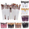 Cross border hot sale maange 20 makeup brush set makeup tools full set animal hair eye shadow brush eyebrow brush