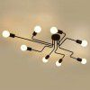 Nordic simple living room lamp modern atmosphere light luxury led ceiling lamp room lamp modern creative iron art lamp