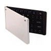 F66 wireless Bluetooth folding keyboard aluminum alloy folding mini keyboard double folding Bluetooth keyboard flat panel keyboard