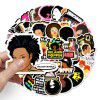 50 inspirational black girl luggage stickers bicycle scooter car waterproof decoration graffiti stickers