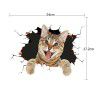 3D simulation cute cat personality creative car stickers dog glass stickers door scratches decorative shielding