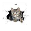 3D simulation cute cat personality creative car stickers dog glass stickers door scratches decorative shielding