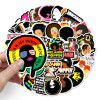 50 inspirational black girl luggage stickers bicycle scooter car waterproof decoration graffiti stickers
