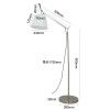 Simple long arm industrial wind adjustable wall lamp cross-border sofa table lamp Italian straw hat LED floor lamp