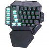 Cross border direct supply K50 single handed keyboard RGB lighting game mechanical keyboard / with macro definition function / green axis/