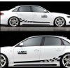 D-33 stripe Plaid totem car body sticker Plaid flag side skirt sports version line body sticker