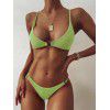  eBay express women's split swimsuit solid color sexy bikini bikini