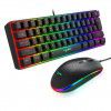 New hxsj61 key game film keyboard RGB light mini keyboard multiple shortcut key combinations factory stock