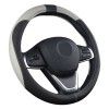 Car steering wheel cover: comfortable super fiber leather car handle cover, breathable, anti-skid, fashionable, four season handle cover