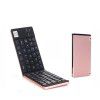 F66 wireless Bluetooth folding keyboard aluminum alloy folding mini keyboard double folding Bluetooth keyboard flat panel keyboard