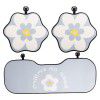Car seat cushion: cartoon elegant flower ice silk, cool summer seat, breathable anti-skid pad, universal in all seasons
