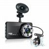 New dash cam dual lens DVR vehicle USB monitoring HD reversing image hidden recorder