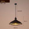 Loft creative single head iron pot cover simple restaurant lighting American retro Nordic Industrial wine bar Chandelier
