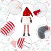 New Christmas decorations hanging legs forest people tree top decoration Christmas tree hanging red hat faceless doll tree top star