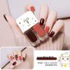 Water based bright surface sanding, non tearing, Twin Star nail polish, two sets, twin nail polish combination, can be substituted