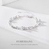 Sansheng III S990 silver bracelet girls Xia pure silver light luxury niche design sense 2022 new jewelry wholesale