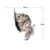 3D simulation cute cat personality creative car stickers dog glass stickers door scratches decorative shielding