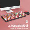 Ferris hand 666 wireless keyboard mouse color keycap girls punk keyboard office set cross border Amazon