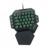Cross border direct supply K50 single handed keyboard RGB lighting game mechanical keyboard / with macro definition function / green axis/