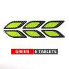 Automobile anti-collision strip leaf plate reflective sticker side air outlet head cover luminous warning reflective sticker vehicle reflective sticker