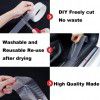 K3D transparent carbon fiber grain automobile door sill strip bumper anti-collision strip anti stepping sticker general body film sticker decorative strip