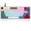 Skyloong minibug v2-sk84pbt thermal sublimation gray white red keycap gatoron red axis keyboard