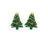 Naizhu European and American holiday ornaments lovely cartoon resin Santa Claus elk Christmas Tree Earrings Christmas studs