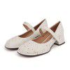 Women's sandalssummer widened thick heels women's shoes versatile casual women's Python skin Mary Jane shoes women