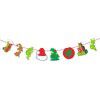 Cross border christmas decorations Christmas tree Greench theme Christmas flag pulling cake decoration card
