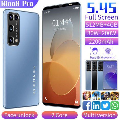 Rino8pro shrimp skin lazada cross-border mobile phone 6.8 inch HD all Netcom foreign trade overseas spot wholesale