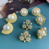 Vintage palace style Baroque Round Pearl 925 silver needle earrings earrings without ear holes ear clips Qingdao Earrings (female)